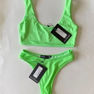 Pretty Little Things Lime Top & High Rise Bikini